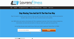 Desktop Screenshot of laurensfitness.com