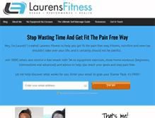 Tablet Screenshot of laurensfitness.com